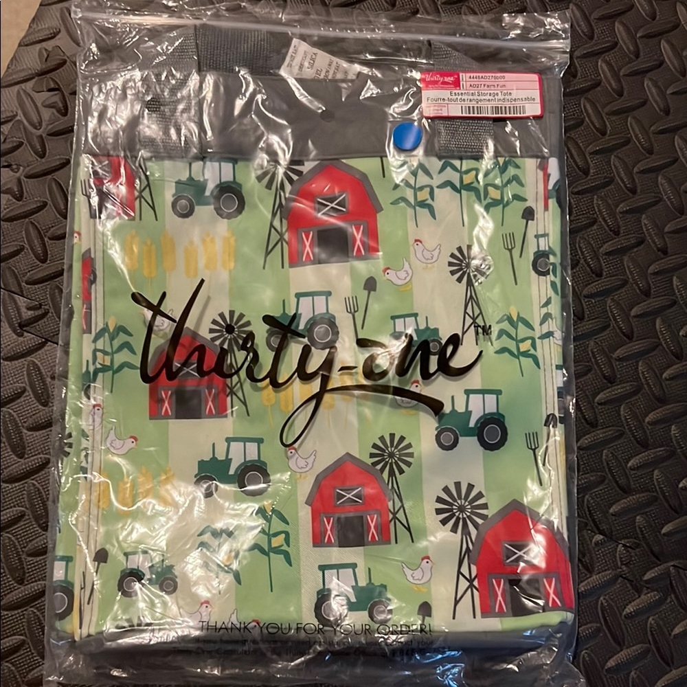 Thirty-One Essential Storage Tote - Farm Fun